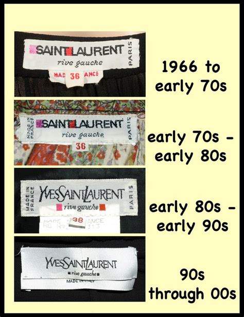 vintage ysl made in hong kong|vintage ysl labels.